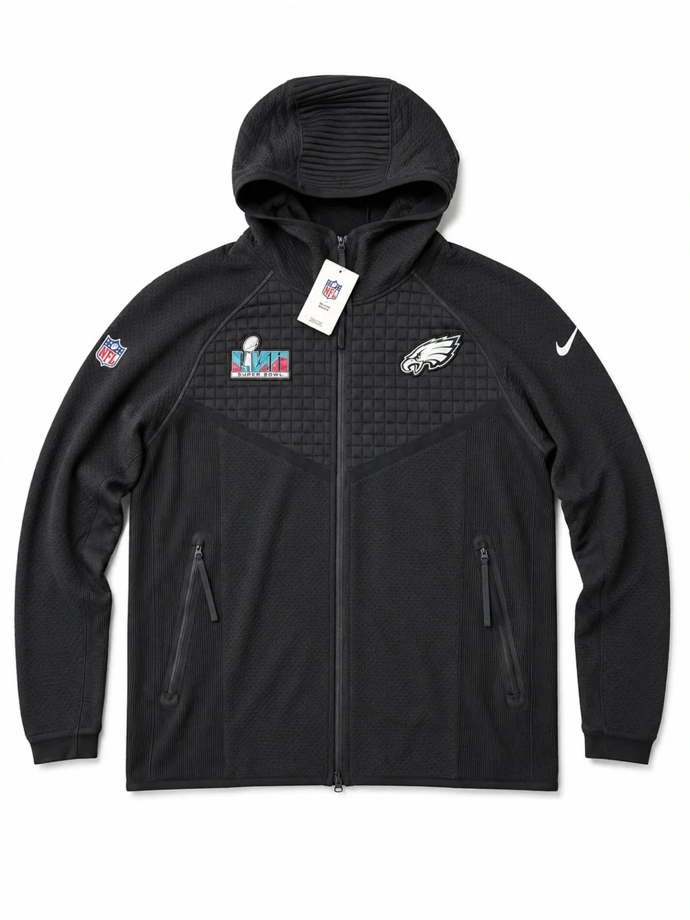 Nike Black Philadelphia Eagles Hooded Performance Jacket